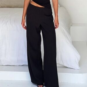 Tiger Mist Black Wide-Leg Elinor Pants